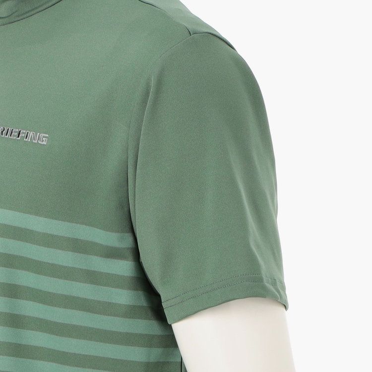 MEN’S SHADOW STRIPE HIGHNECK （リラックスフィット） | ハイネックシャツ | グリーン | メンズ | ゴルフウェア