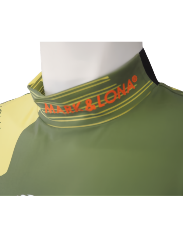 【木村拓哉さん着用】Flow Camo Mock Neck Tee | モックネックシャツ | イエロー | メンズ | ゴルフ
