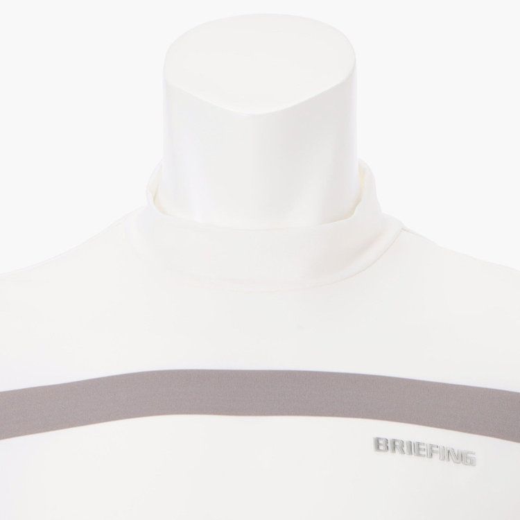 MEN’S PANEL STRIPE HIGHNECK （リラックスフィット） | ハイネックシャツ | ホワイト | メンズ | ゴルフウェア