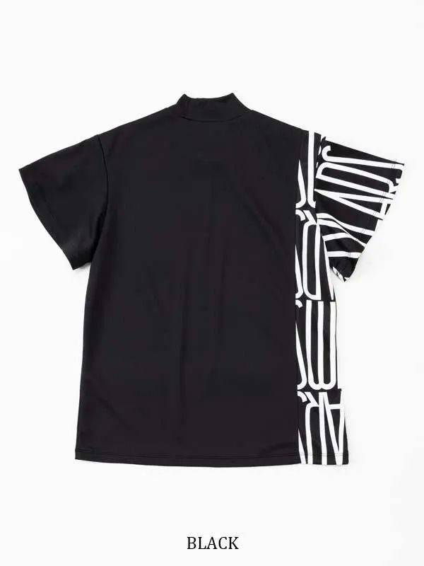 SIDE GRAPHIC MOCK | モックネック | ブラック | レディース | ゴルフウェア
