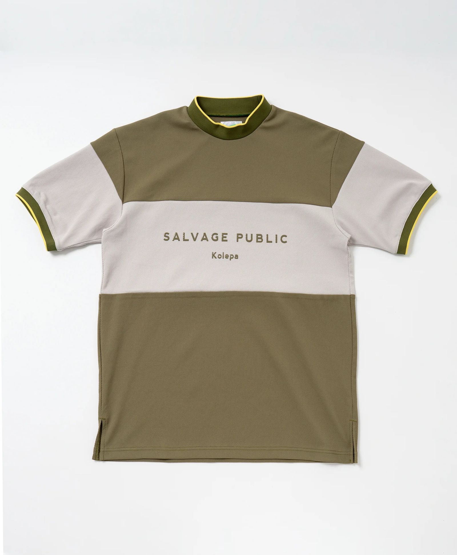 SALVAGE PUBLIC 半袖モックネックシャツ SALVAGE PUBLIC Kolepa - クリナポハポハモックネック S/S