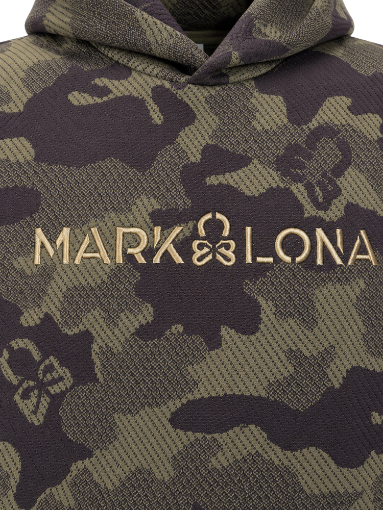 Mercury Camo Jacquard Knit Hoodie | セーター | フーディ | カーキ | メンズ | ゴルフウェア