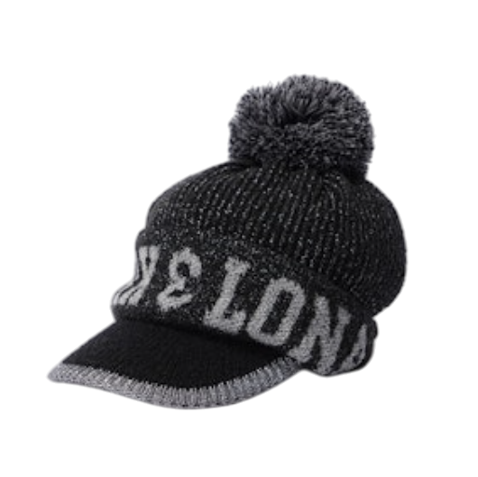 Scope Pom Visor Beanie | ニットキャップ | ブラック | レディース | ゴルフ