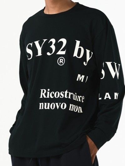 NEW SEPARATE GRAPHIC L/S TEE  | Tシャツ | ブラック | メンズ | ゴルフウェア