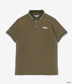 LINE SLEEVE POLO | ポロシャツ | カーキ×ベージュ | メンズ | ゴルフウェア