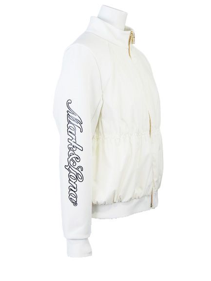 Lidi Shirred Insulated Zip-Up Jacket | ブルゾン | ホワイト | レディース | ゴルフウェア