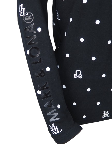 D●T Mock Neck Layer | モックネックシャツ | ブラック | メンズ | ゴルフウェア