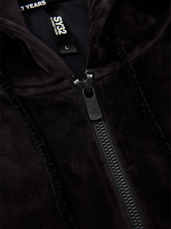 VELOUR 3 LAYER ZIP HOODIE  | ブルゾン | ブラック | メンズ | ゴルフウェア