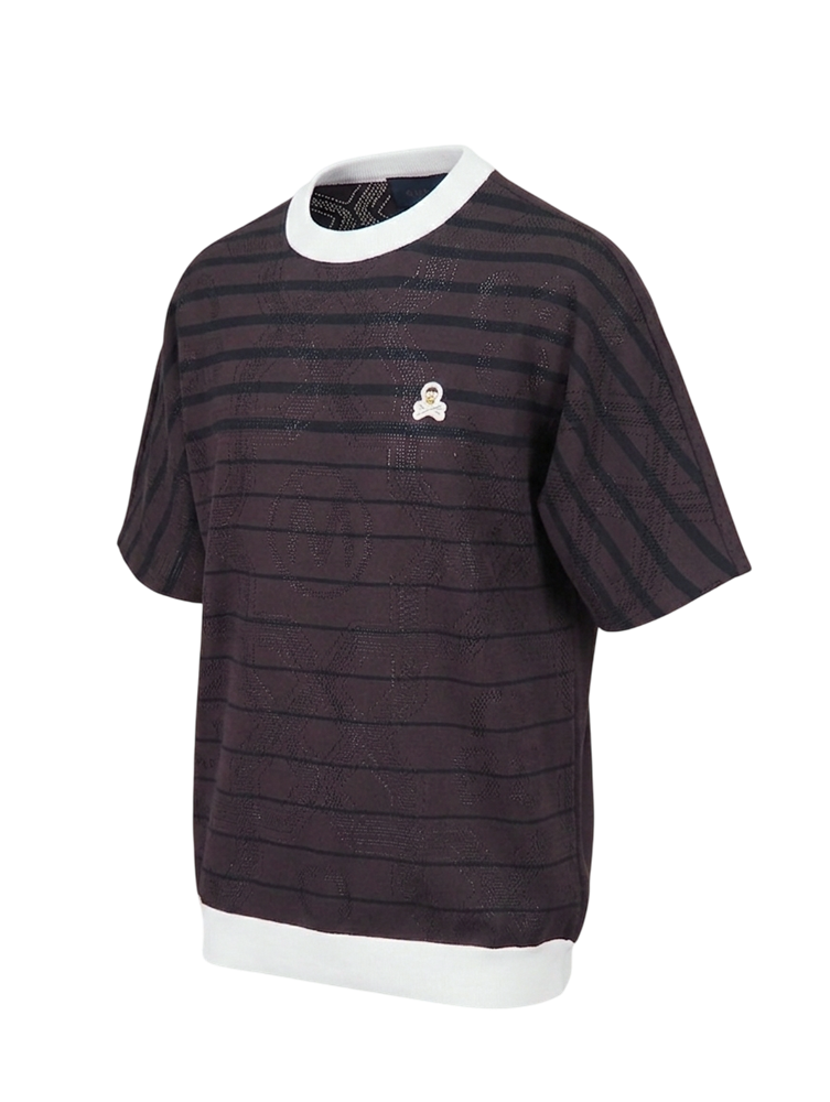 Dominant Mesh Mock Knit | MEN | Tシャツ | D.ブラウン | メンズ | ゴルフウェア