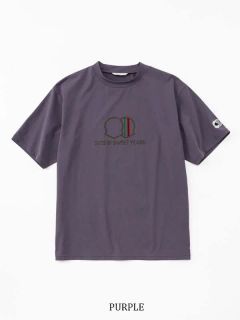 EMBLEM MOCK T | モックネック | パープル | メンズ | ゴルフウェア
