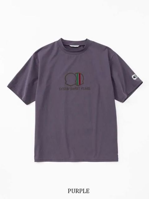 EMBLEM MOCK T | モックネック | パープル | メンズ | ゴルフウェア