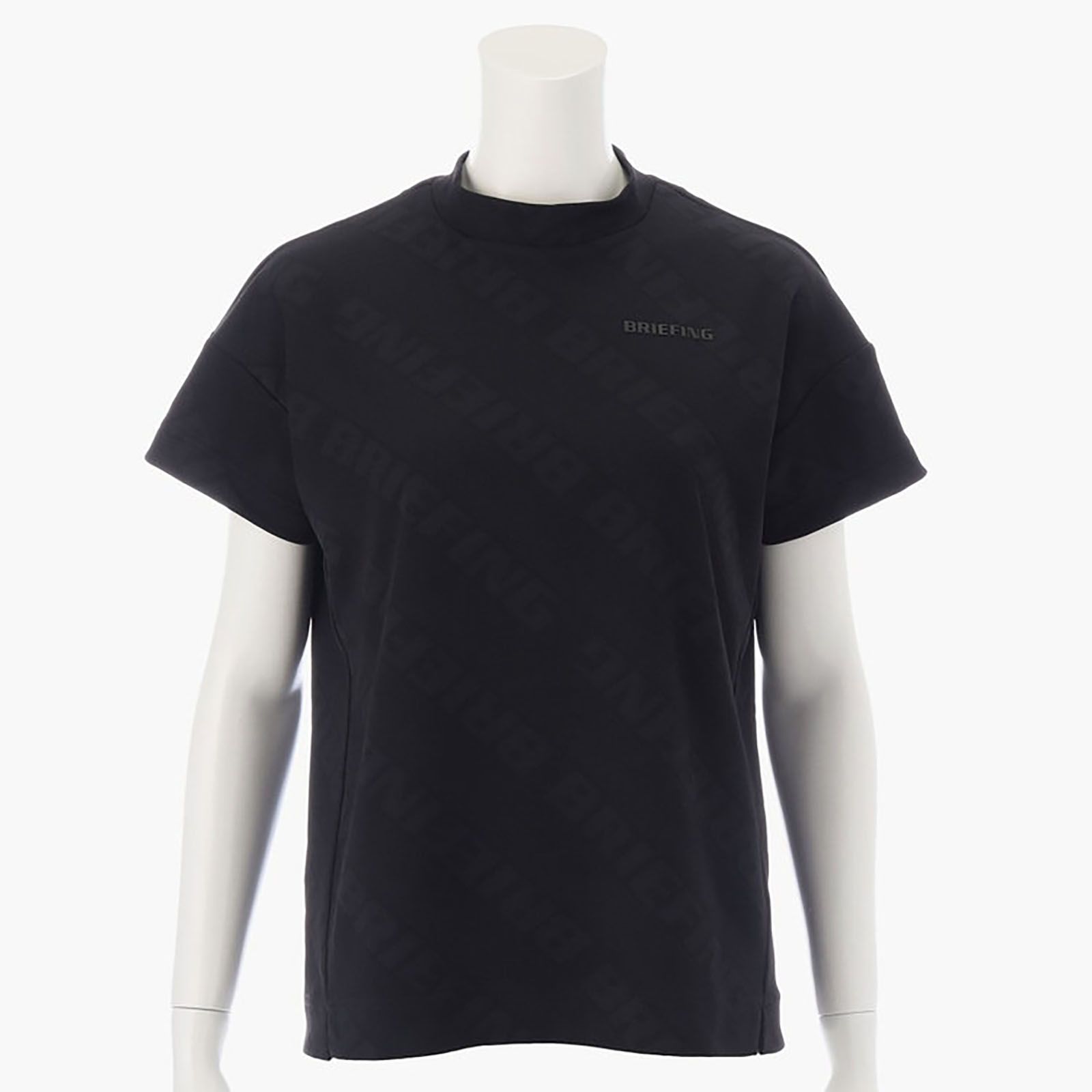 SH WOMENS BIAS LOGO HIGH NECK | ハイネック | モックネック | ブラック | レディース | ゴルフウェア