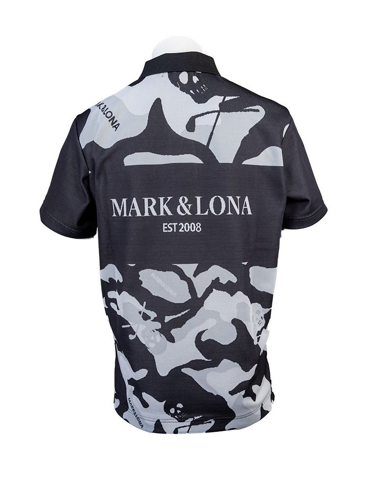 Gauge Camouflage Jacquard | ポロシャツ | ブラック | メンズ | ゴルフウェア | 写真