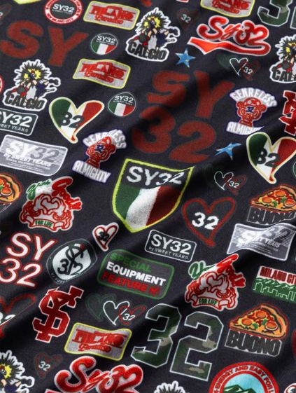 GRAPHIC MOCK NECK TEE | モックネック | ワッペン | メンズ | ゴルフウェア