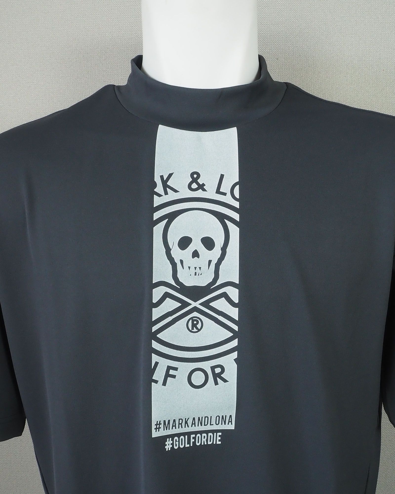Pulsar Mock Neck Tee | モックネック | チャコール | ユニセックス | ゴルフウェア