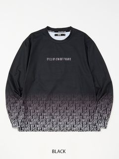 GRADATION LOGO L/S TEE | Tシャツ | ブラック | メンズ | ゴルフウェア