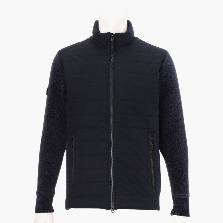 MEN'S WINDBLOCK MOLE YARN KNIT BLOUSON | ブルゾン | ネイビー | メンズ | ゴルフウェア