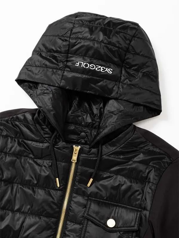 QUILT ＆ STORM FLEECE COMBI BLOUZON | ジャケット | ブラック | レディース | ゴルフウェア