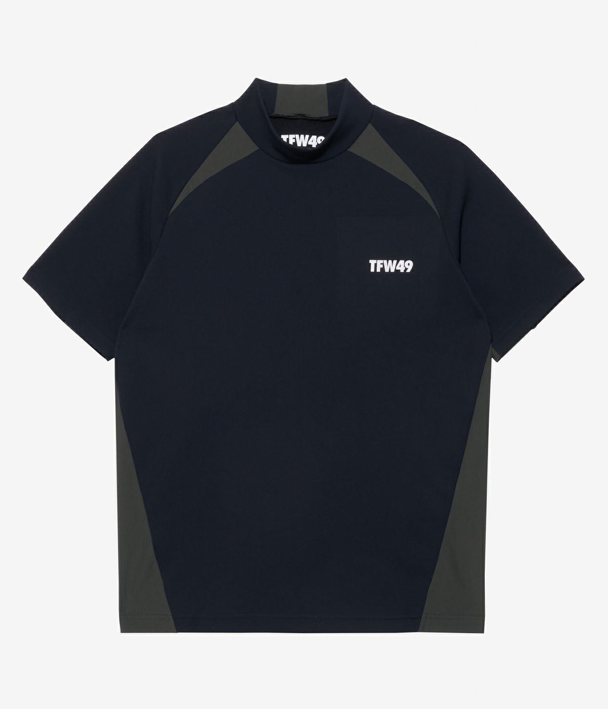 SIDE PANEL SHORT SLEEVE MOCKNECK | ポロシャツ | ブラック | メンズ | ゴルフウェア