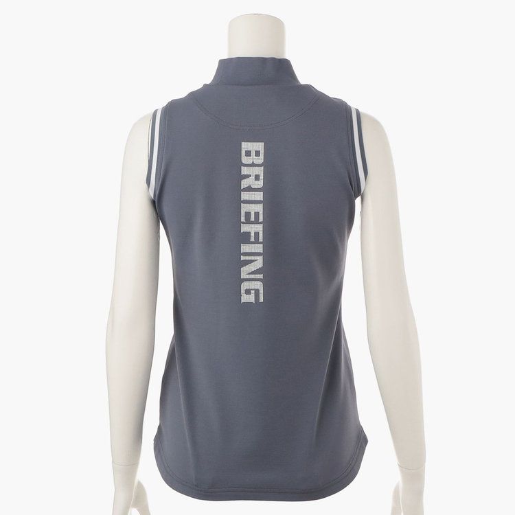 WOMENS TOUR NO SLEEVE HIGH NECK | ツアー ノースリーブ ハイネック | モックネック Tシャツ | グレー | レディース | ゴルフウェア