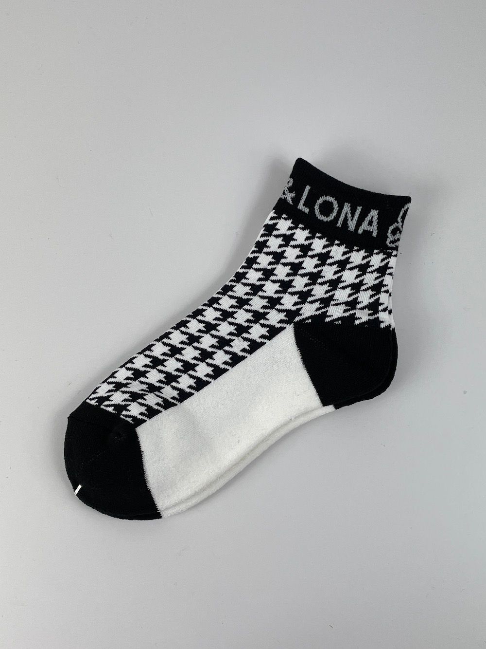 MARK&LONA - Ever Dogtooth Socks | ソックス | ホワイト