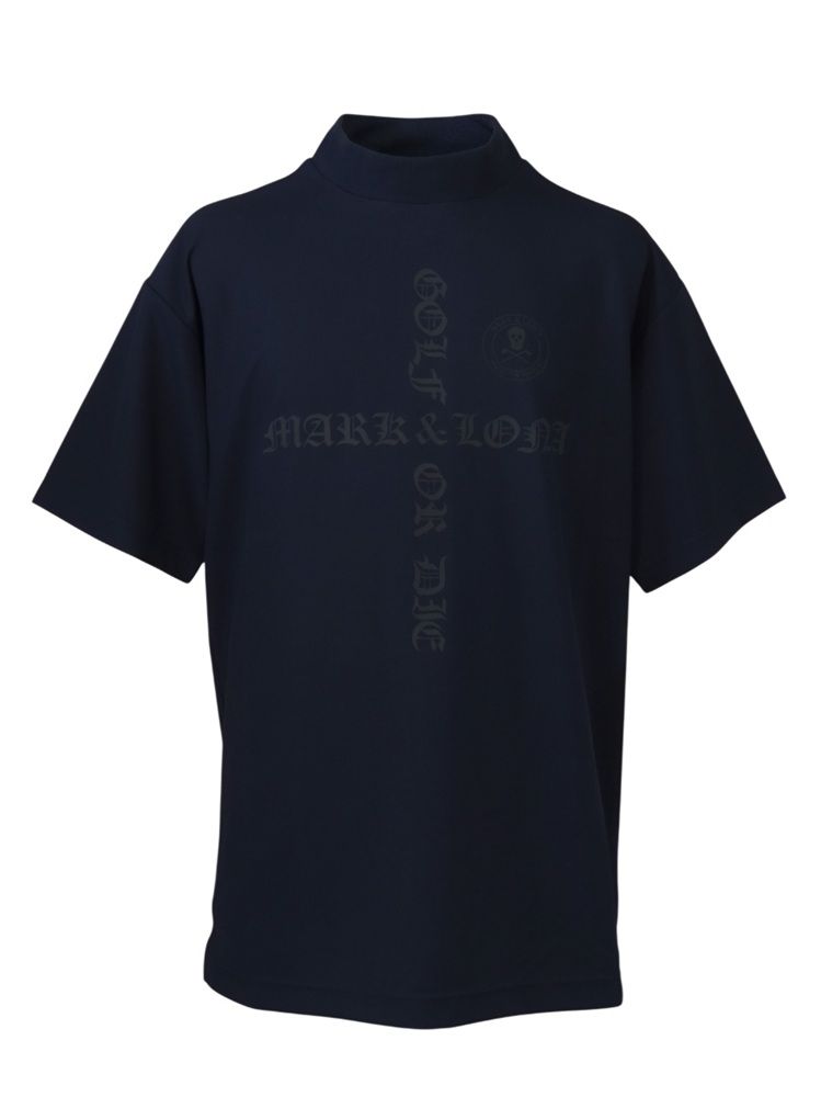 Croce Waffle Mock Neck Tee | Tシャツ | ネイビー | メンズ | ゴルフウェア