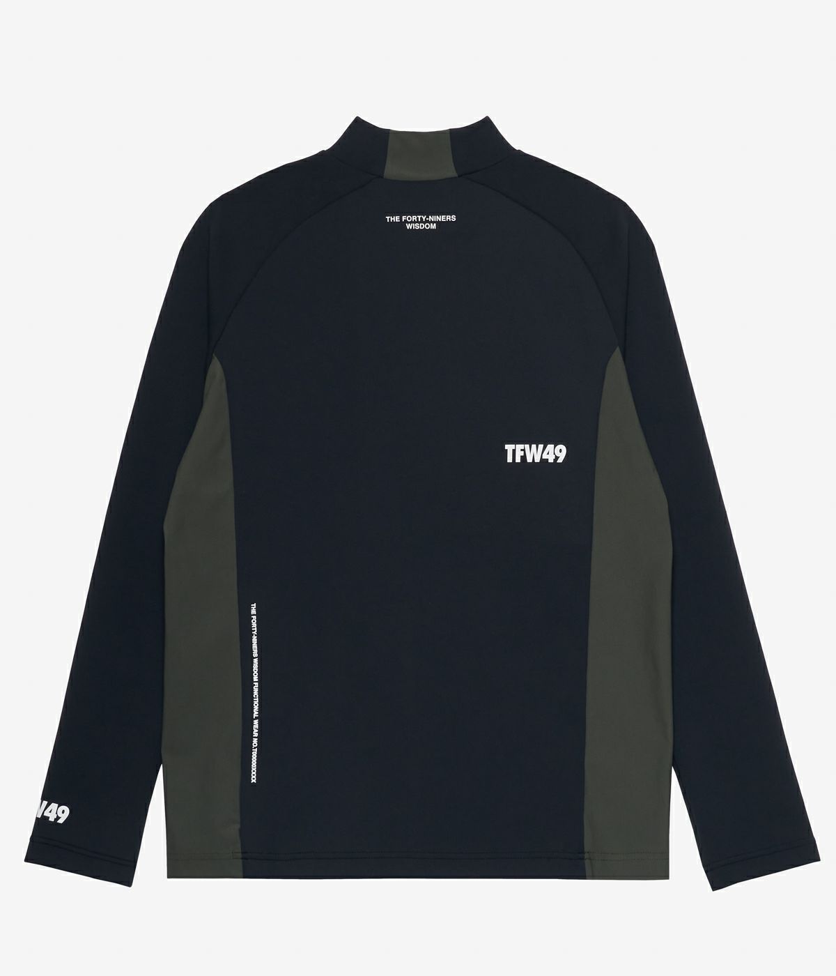 SIDE PANEL LONG SLEEVE MOCKNECK | Tシャツ | ブラック | メンズ | ゴルフウェア