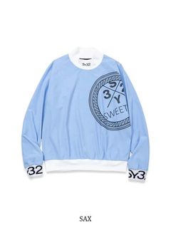 CIRCLE GRAPHIC L/S MOCK SHIRTS | モックネックシャツ | サックス | レディース | ゴルフウェア