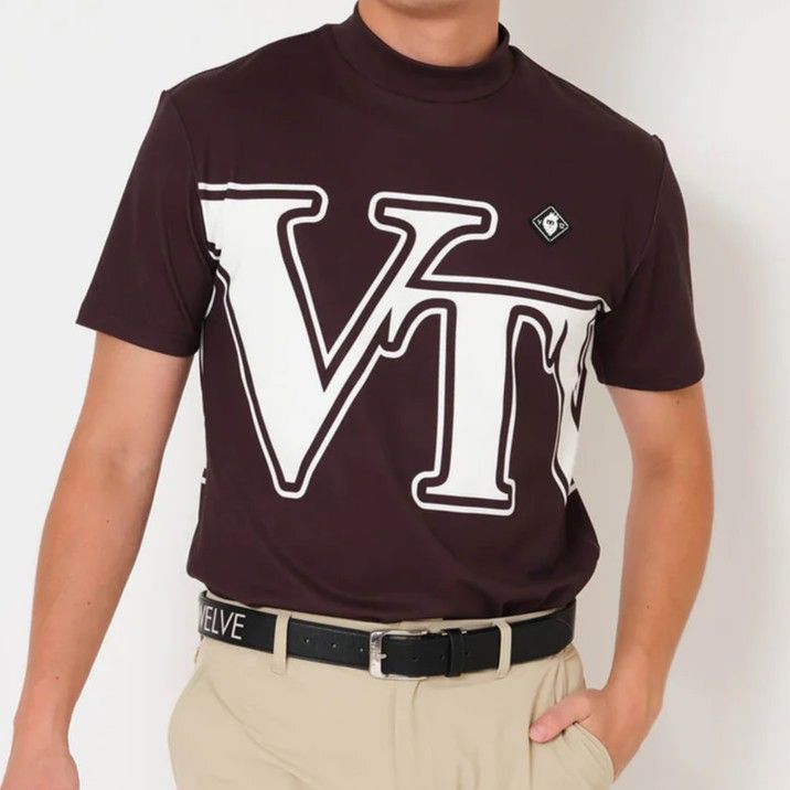 BIG AWA MOCK | Tシャツ | ブラック | メンズ | ゴルフウェア