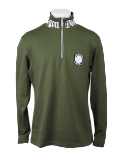 KARUISHIジップモック | ハーフジップ | カーキ | メンズ | ゴルフウェア