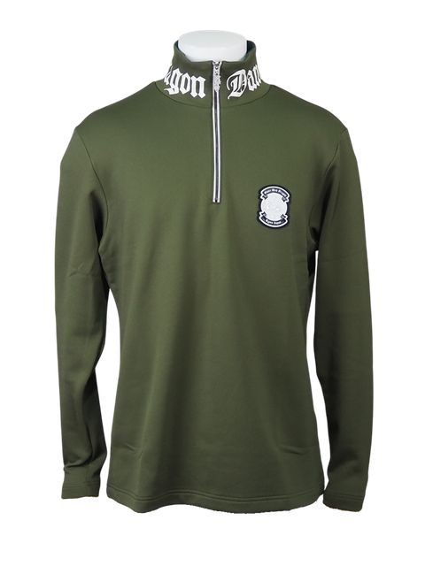 KARUISHIジップモック | ハーフジップ | カーキ | メンズ | ゴルフウェア