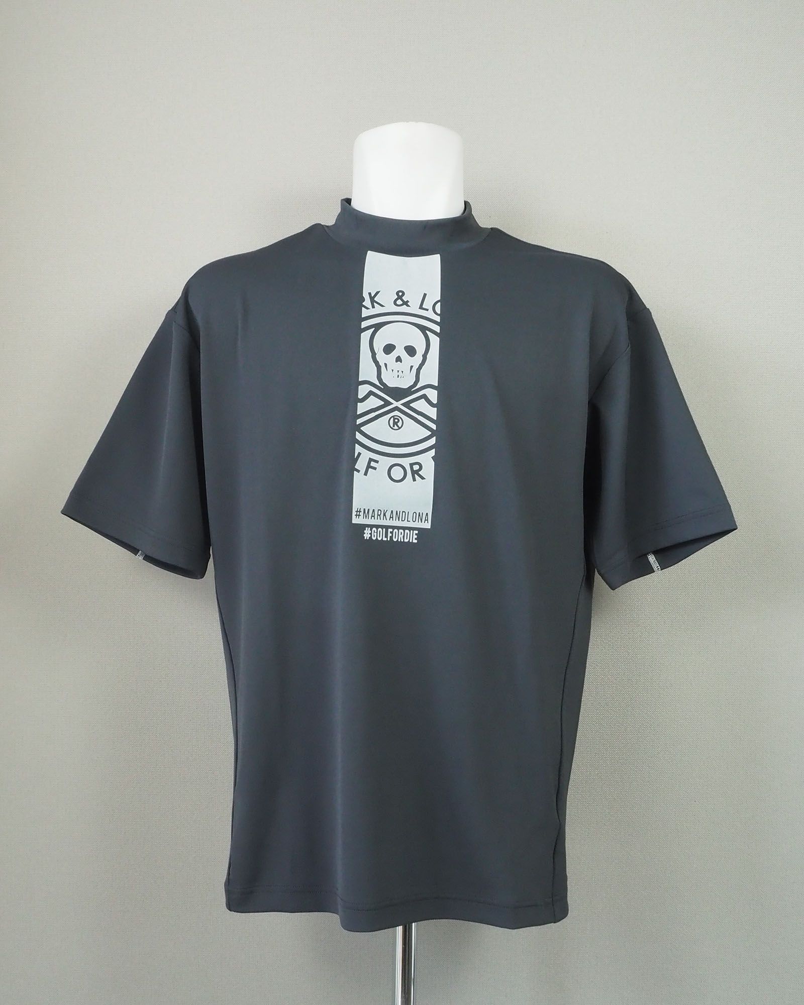 Pulsar Mock Neck Tee | モックネック | チャコール | ユニセックス | ゴルフウェア