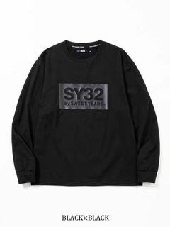 BOX LOGO L/S TEE | Tシャツ | ブラック×ブラック | メンズ