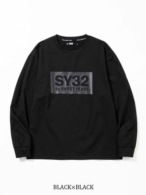 BOX LOGO L/S TEE | Tシャツ | ブラック×ブラック | メンズ