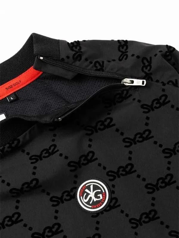 FLOCKY WOVEN STRECH PISTE SHIRTS | プルオーバーシャツ | ブラック | メンズ | ゴルフウェア