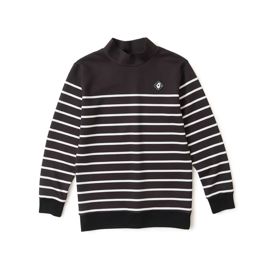 BORDER L/S MOCK | モックネックシャツ | ブラック | レディース | ゴルフウェア