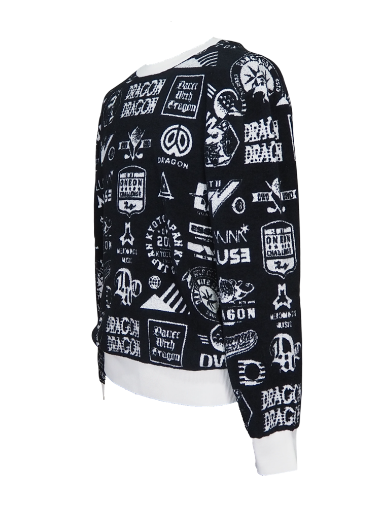 Various marksジャガードニット【EVEN掲載】 | ブラック | メンズ | ゴルフウェア