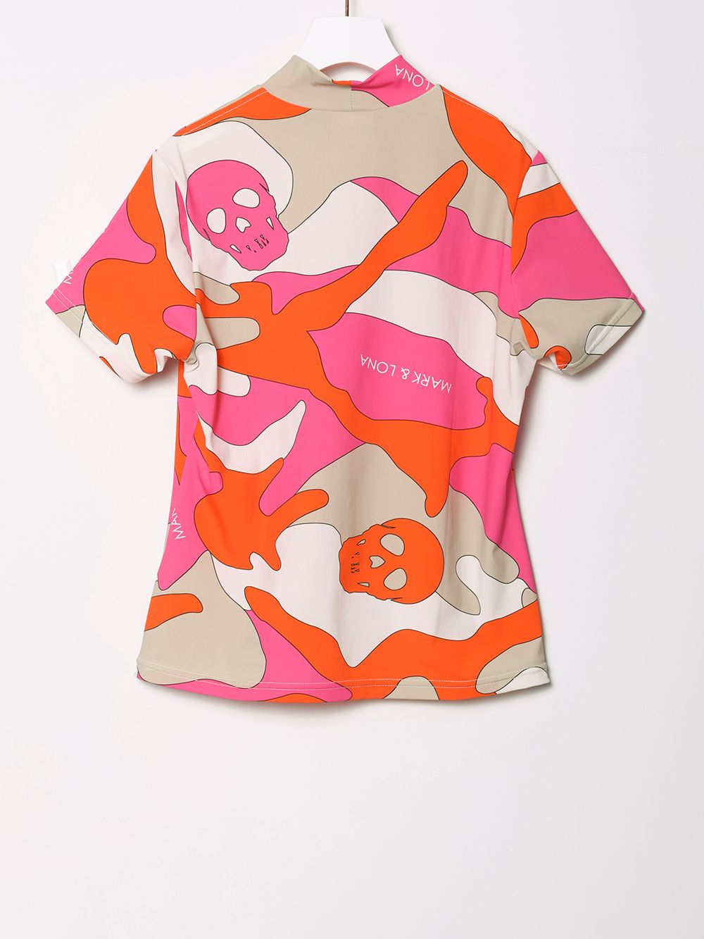 Milo Camo Tee | モックネック | レディース | ピンク | ゴルフウェア