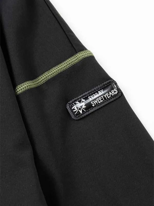 ULTRA LIGHT BACK BRUSHED MOCK SWEAT | モックネック | 長袖Tシャツ | ブラック | メンズ | ゴルフウェア