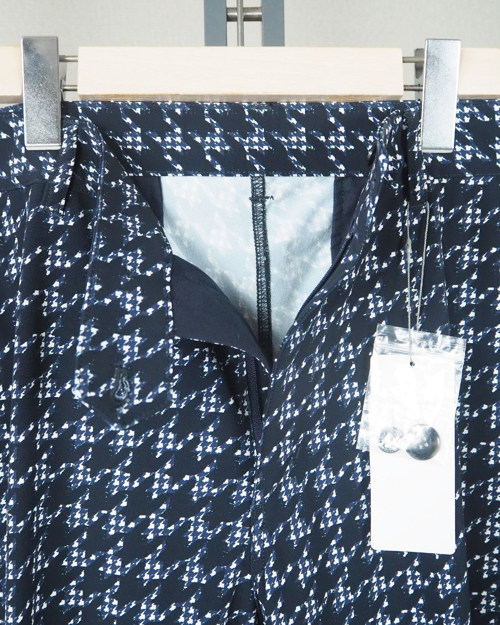 千鳥柄 ストレッチ ロングパンツ | ネイビー | メンズ | ゴルフウェア