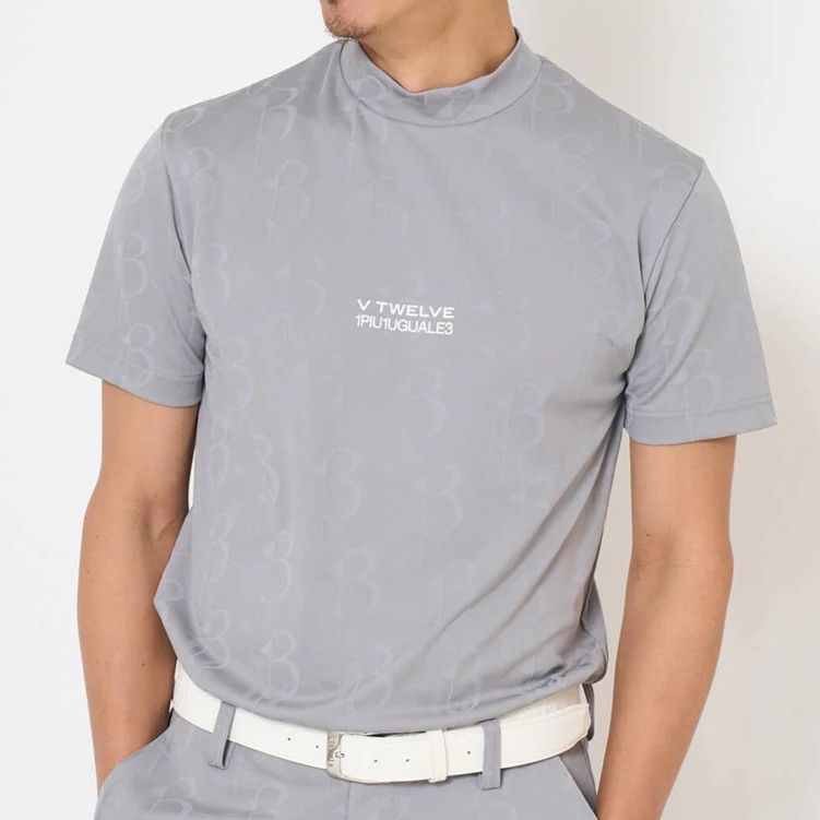 V12113 DUAL MOCK | モックネックTシャツ | グレー | メンズ | ゴルフウェア