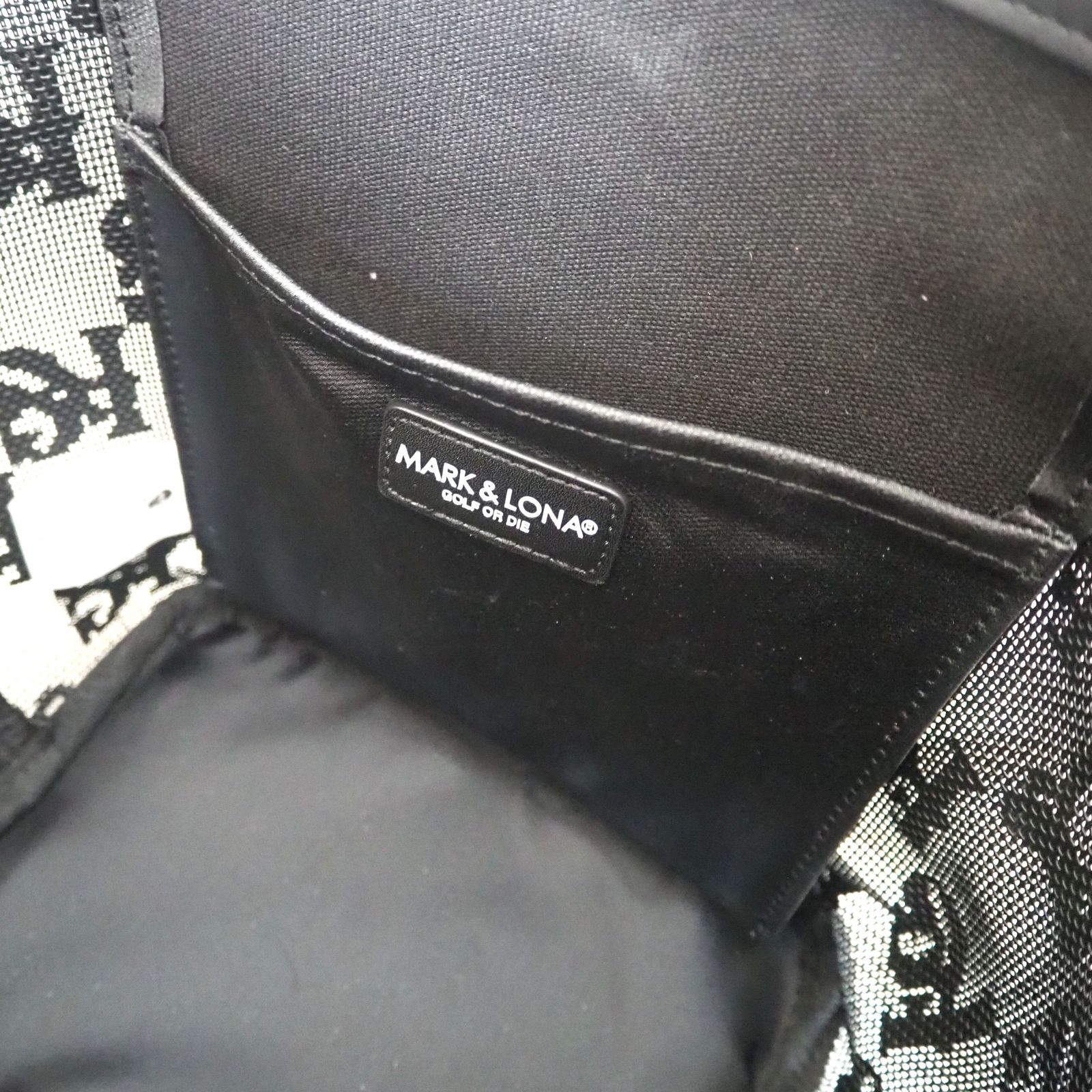 Ever Monogram Mesh Cinch Bag | カートバッグ | ブラック | ユニセックス | ゴルフ