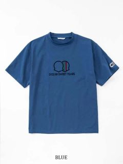 EMBLEM MOCK T | モックネック | ブルー | メンズ | ゴルフウェア
