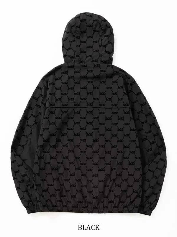 FLOCKY WOVEN STRECH ZIP HOODIE | ブルゾン | ブラック | メンズ | ゴルフウェア