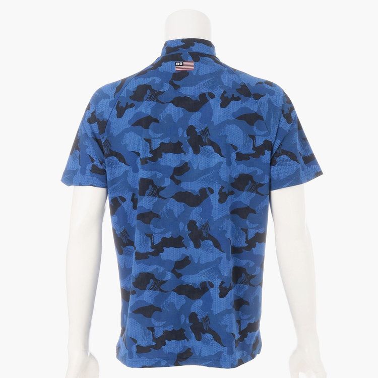 BRIEFING GOLF - MENS CAMOUFLAGE MOCK NECK RELAXED FIT