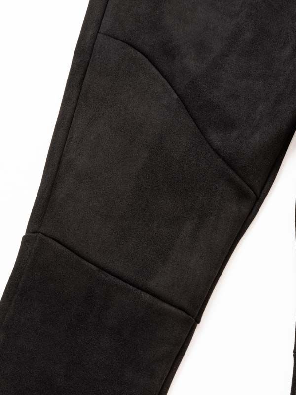 ESTER SUEDE PANTS | ロングパンツ | ブラック | メンズ