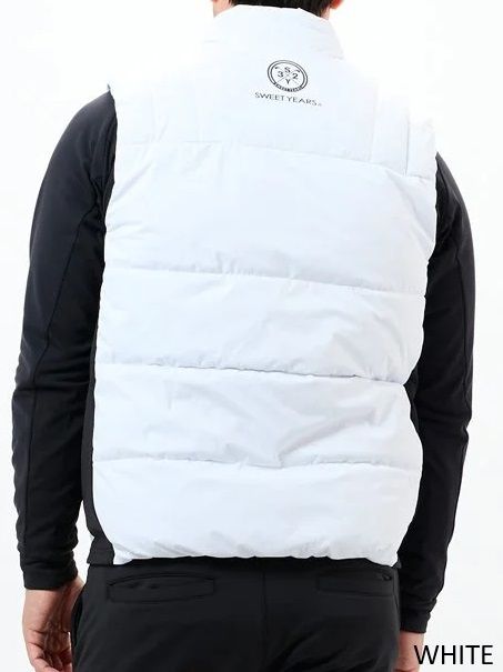 STRETCH KNIT LAMI VEST | ベスト | ホワイト | メンズ | ゴルフウェア