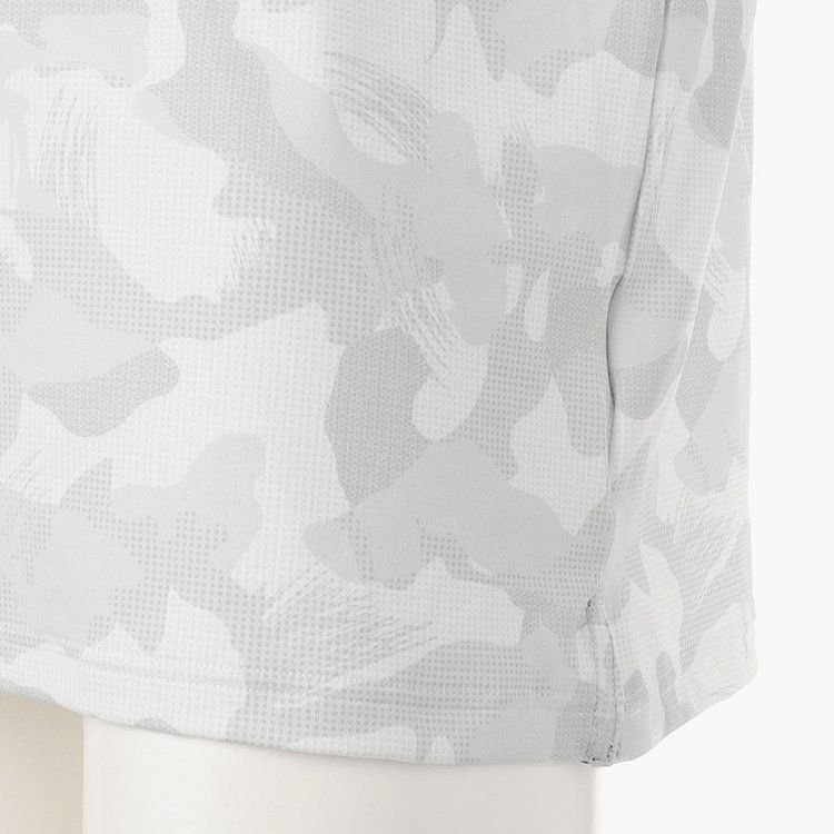 MENS CAMOUFLAGE MOCK NECK RELAXED FIT | モックネックTシャツ | ホワイト | メンズ | ゴルフウェア