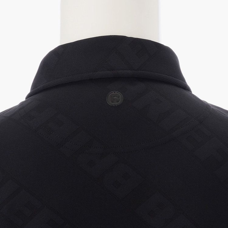 SH MENS BIAS LOGO HALF ZIP SHIRT | ポロシャツ | ブラック | メンズ | ゴルフウェア