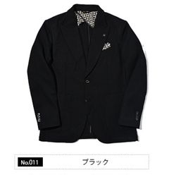 ウールライク カルゼ ストレッチ ジャケット | ブラック | メンズ